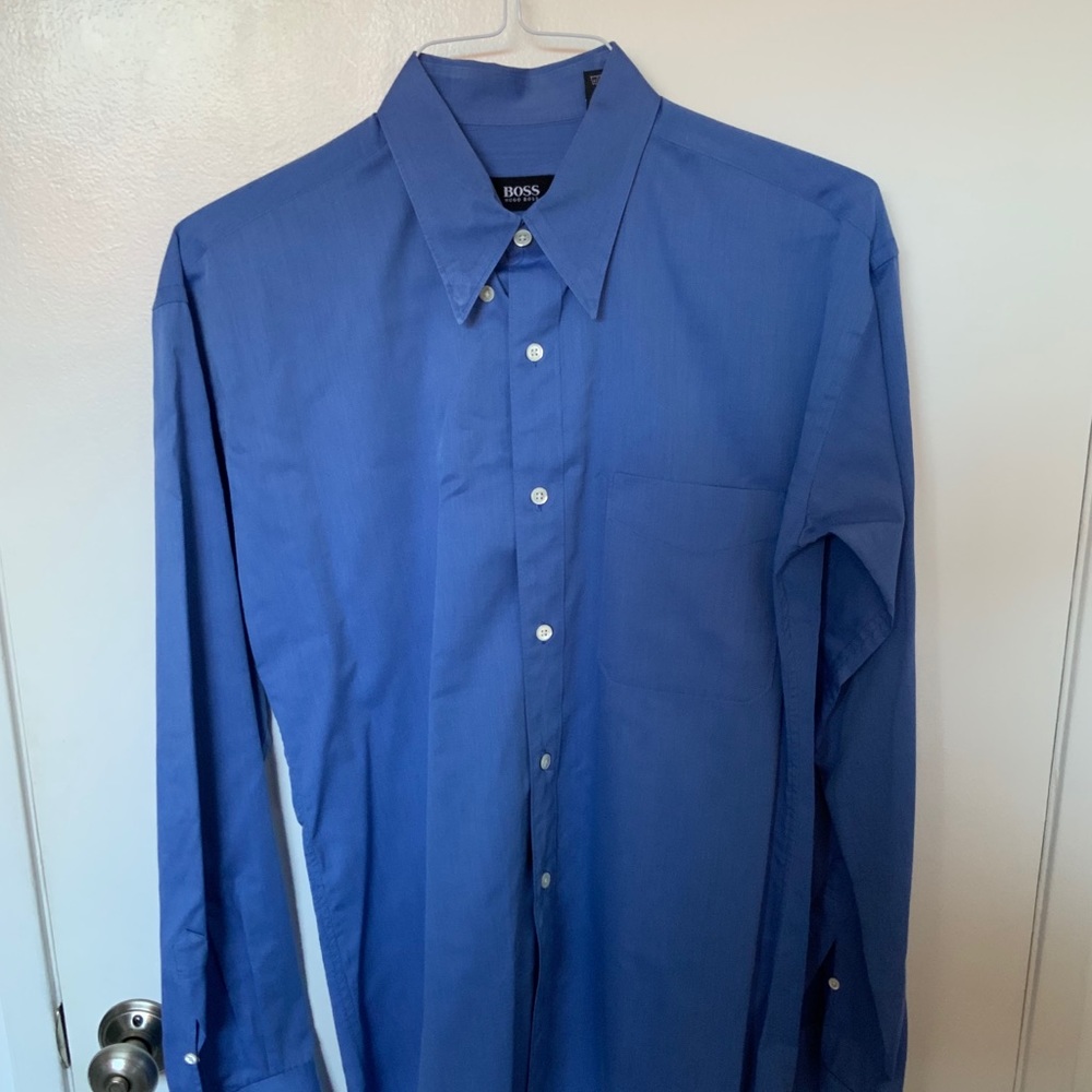 Hugo Boss Blue Button Down